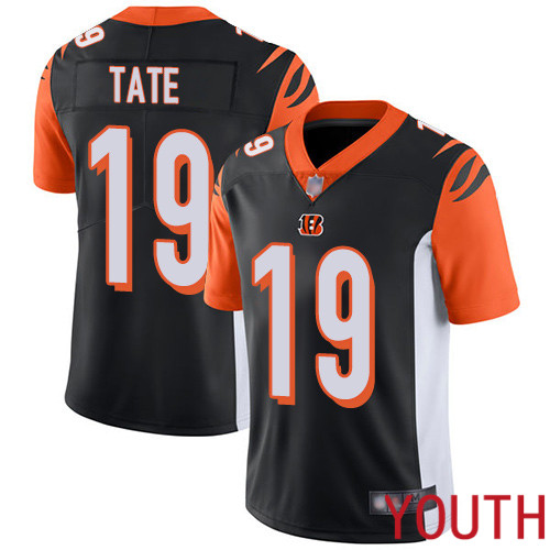 Cincinnati Bengals Limited Black Youth Auden Tate Home Jersey NFL Footballl 19 Vapor Untouchable